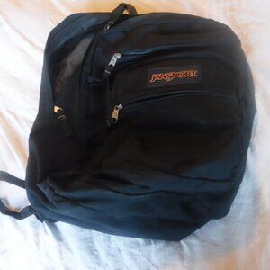 Jansport Black Backpack Large Pack  17 x 13 x 8
